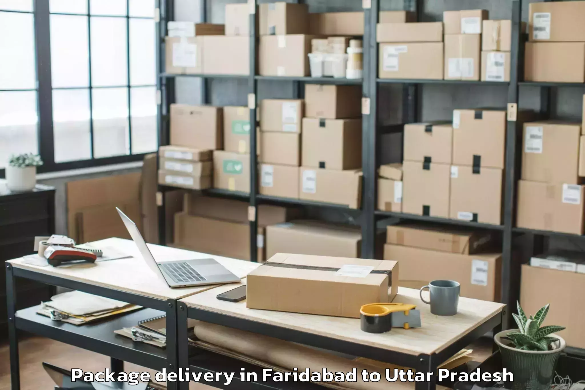 Faridabad to Gahmar Package Delivery Booking